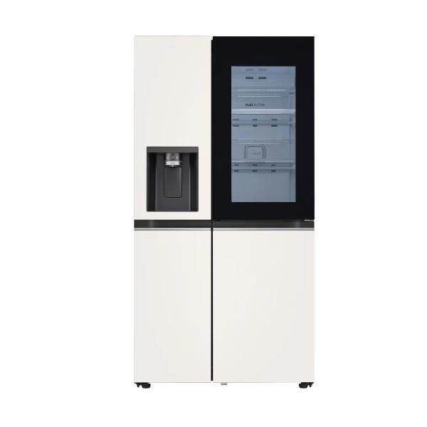디오스 노크온 오브제컬랙션 얼음정수기 냉장고 810L 베이지