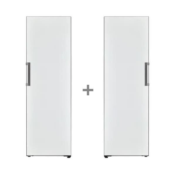 결합 오브제컬레션 컨버터블 냉장고 384L+냉동고 321L 브라운